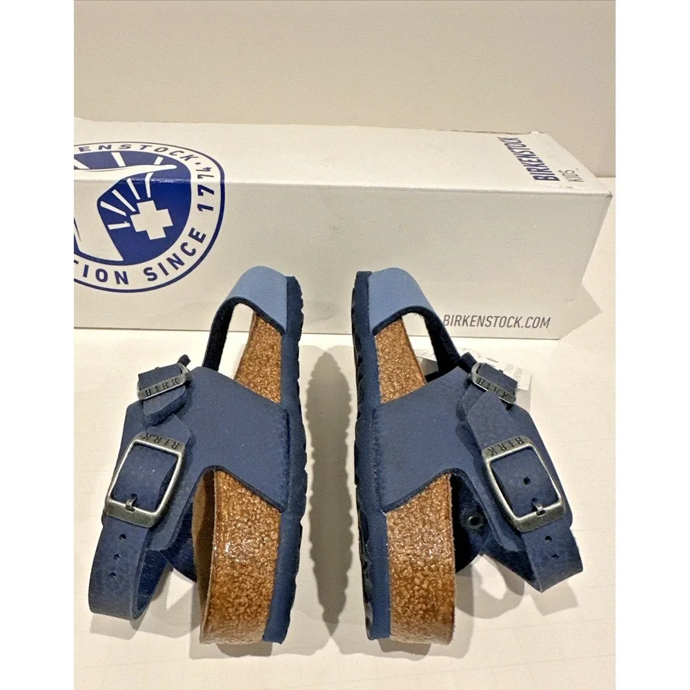 Birkenstock Kids EU 26 US K8 Guam Criss Cross Strap‎ Sandals Spice Blue